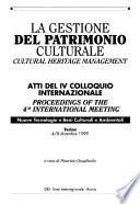 Cultural heritage management