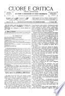 Cuore e critica rivista mensile di studii e discussioni di vario argomento pubblicata da alcuni scrittori eccentrici e solitari