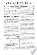 Cuore e critica rivista mensile di studii e discussioni di vario argomento pubblicata da alcuni scrittori eccentrici e solitari