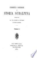 Curiosit A a e ricerche di storia subalpina