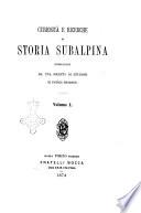 Curiosita e ricerche di storia subalpina