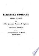 Curiosita storiche della Musica