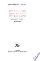 D'Annunzio, Montesquiou, Matilde Serao