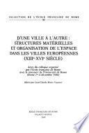 D'une ville à l'autre