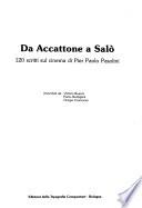 Da accattone a Salò