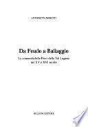 Da feudo a baliaggio