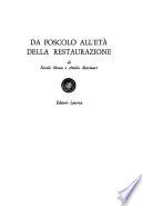 Da Foscolo all'età della restaurazione