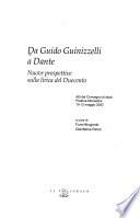 Da Guido Guinizzelli a Dante