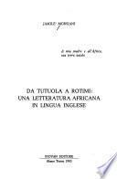 Da Tutuola a Rotimi