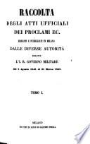 Dal 6 Agosto 1848 al 31 Marzo 1849