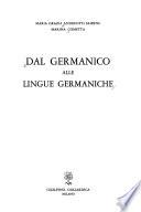Dal germanico alle lingue germaniche