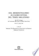 Dal meridionalismo all'agricoltura del terzo millennio