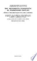 Dal movimento femminista al femminismo diffuso