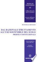 Dal razionale sfruttamento all'uso sostenibile del sottosuolo