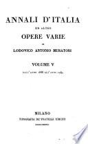 Dall'Anno 1688 All'Anno 1749