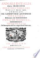 Dall'Anno primo dell'Era volgare sino all'Anno 1400