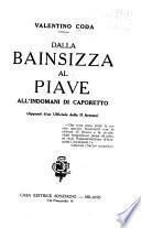 Dalla Bainsizza al Piave