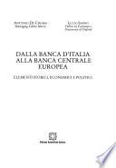 Dalla Banca d'Italia alla Banca centrale europea