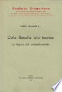 Dalla filosofia alla tecnica