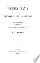 Daniele Manin e Giorgio Pallavicino epistolario politico (1855-1857) per B. E. Maineri