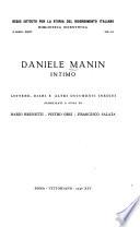 Daniele Manin, intimo