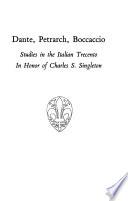 Dante [Alighieri] Petrarch [Francesco Petrarca], [Giovanni] Boccaccio