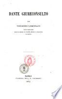 Dante giureconsulto per Vincenzo Lomonaco