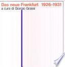 Das neue Frankfurt 1926-1931