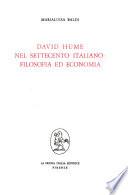 David Hume nel Settecento italiano