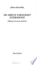 De Amicis, paragrafi eterodossi