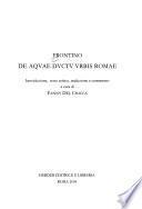 De aquae ductu urbis Romae