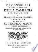 De' Consolari della provincia della Campania