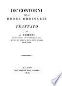 De' contorni delle ombre ordinarie, trattato