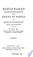 De fiumi Laghi, Fonti, Golfi, Monti, Promontrj [!], Vulcani, E Boschi ; AC - FU
