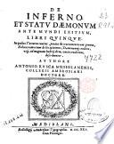 De inferno, et statu daemonum ante mundi exitium