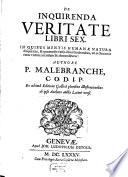 De inquirenda Veritate libri 6