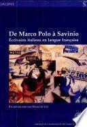 De Marco Polo à Savinio