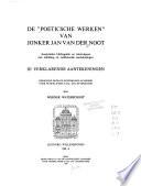 De Poetische werken van Jonker Jan van der Noot