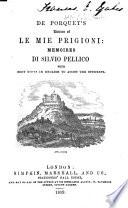 De Porquet's edition of Le mie prigioni