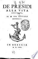 De presidi alla vita christiana, di M. Gio. Battista Mondelli