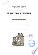 De' quattro metodi per apparare il dritto pubblico esposti in altrettante prolusioni