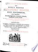 De rebus gestis Alexandri Magni, regis Macedonum, libri superstites