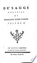 De' saggi politici di Francesco Mario Pagano