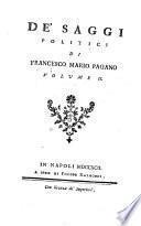 De' saggi politici di Francesco Mario Pagano