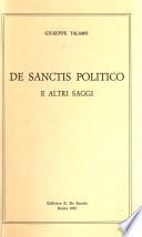 De sanctis politico e altri saggi