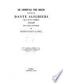 De' spiritali tre regni cantati da Dante Alighieri nella Divina Commedia analisi per tavole sinottiche di Fortunato Lanci
