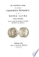 De' Vicendevoli Amori Di Messer Francesco Petrarca E Di Donna Laura