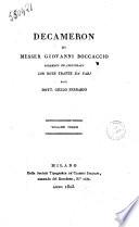 Decameron di messer Giovanni Boccaccio corretto ed illustrato con note tratte da varj dal dott. Giulio Ferrario