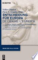 Decidere l'Europa