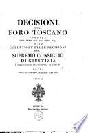 Decisioni del foro toscano, inedite dall'anno..
